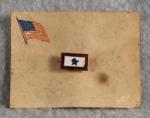 WWI Son in Service Sweetheart Pin on Card