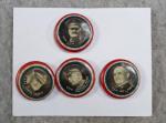 WWI US Army General Pershing Wood Sibert Buttons 
