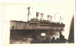 WWI Photo Troop Ship at Sea