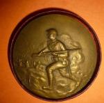 WWI Doughboy Bronze Commemorative Table Medal