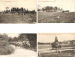WWI 4 Postcards Cavalry Fort Sheridan