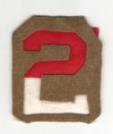 WWI Type Patch 2nd Army Reproduction