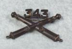 WWI 343rd Artillery Regiment Officer Insignia
