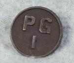 WWI US Army Enlisted Prison Guard PG3 Collar Disc