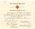 American Red Cross Home Hygiene Certificate 1919