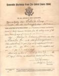 WWI Discharge Paper 307th Supply Train 82nd Div