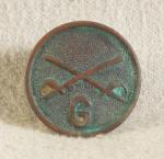 WWI Cavalry Regiment G Troop Collar Disc