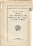 WWI Employment of The American Red Cross Pamphlet