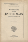 WWI Instructions Concerning Battle Maps Booklet