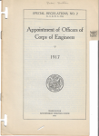 WWI Appointment of Officers Corps of Engineers