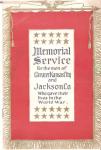WWI Memorial Service Book Kansas City KIA Soldiers