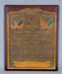 WWI Liberty's Eternal Triumph Tribute Plaque
