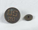 WWI US 26th Regiment Collar Disk