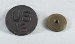 WWI US 12th Regiment Collar Disk