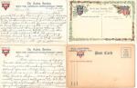 WWI 4 Postcards AEF YMCA K of C Letters Home