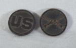 WWI US and Infantry Collar Disk