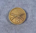 US Army Infantry B Company Collar Disc 1930's