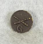 WWI Artillery G Company Collar Disk