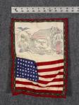 WWI Patriotic Silk Wall Hanger Pillow Case