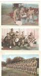 WWI 3 Picture Postcards Camp Scenes