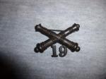 WWI 19th Artillery Hat Pin