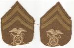 WWI Quartermaster Corporal Rate Patch Pair
