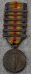 WWI Victory Medal Montdidier Noyon 6 Bars