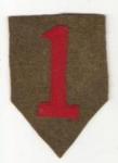 WWI 1st Infantry Division Patch Repro