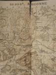 WWI Map Argonne 1918 29th Engineers