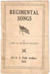 WWI Regimental Song Book 127th Field Artillery
