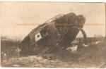 WWI Postcard Destroyed British Tank