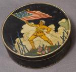 WWI Armistice Day Patriotic Lithograph  Tin