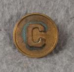 Post WWI US Collar Disc Letter C 1930's