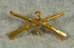 WWI Infantry Officer Collar Insignia 3rd Regiment 