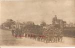 WWI Postcard German Soldiers Marching