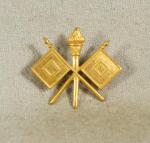 WWI Army Collar Pin Insignia Officer Signals