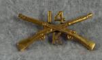 WWI 14th Infantry Regiment K Company Collar Pin