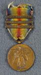 WWI Victory Medal St Mihiel Meuse Argonne 3 Bars