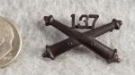 WWI 137th Artillery Regiment Officer Insignia Mini