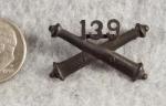 WWI 139th Artillery Regiment Officer Insignia Mini