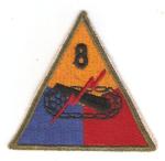 WWII 8th Armored Division Patch