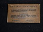 WWII US Army Field Ration D