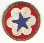 WWII Patch Army Service Force Green Back