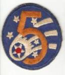 WWII 5th USAAF Patch