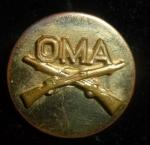 WWII OMA Infantry Collar Disc Insignia