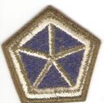WWII 5th Corps Green Back Patch