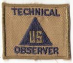 WWII Civilian Technical Observer Patch