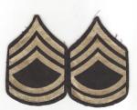 WWII Technical Sergeant Rank Patches