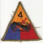 WWII 4th Armored Division Patch Variant