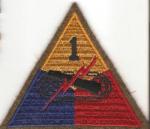 WWII 1st Armored Patch Felt 